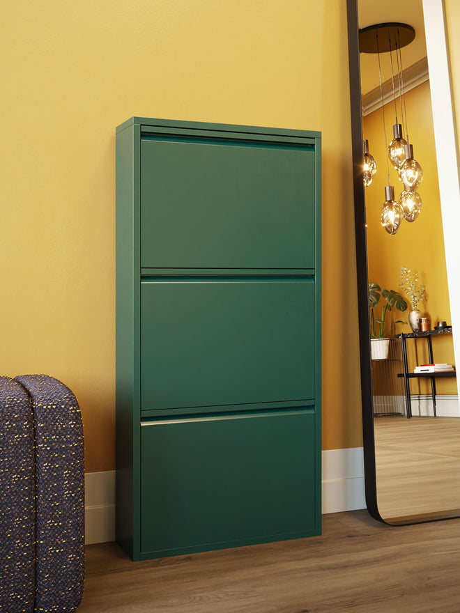 SLIM STEEL SHOE CABINET – ITALIAN DESIGN