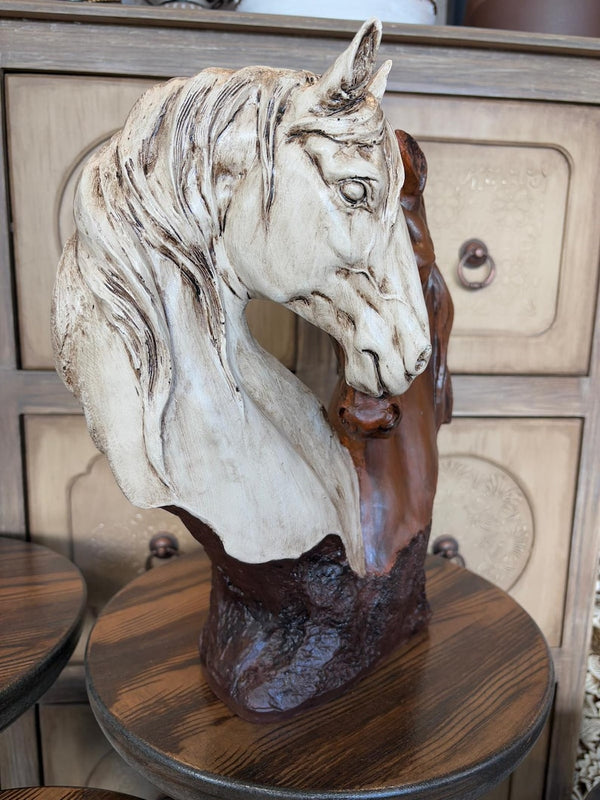 🐴Double Horse Bust Sculpture - 🔥Last Day 49% OFF