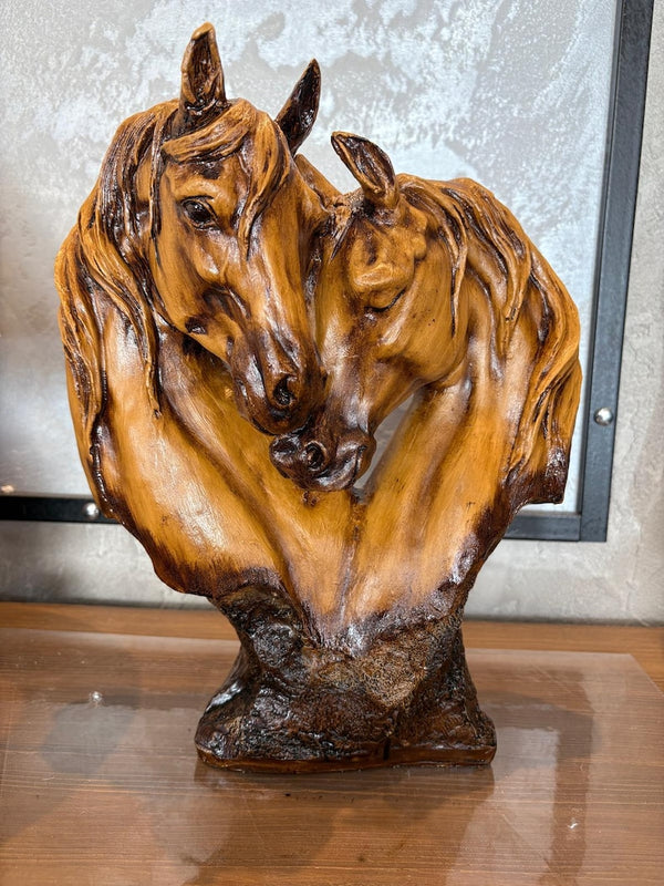 🐴Double Horse Bust Sculpture - 🔥Last Day 49% OFF