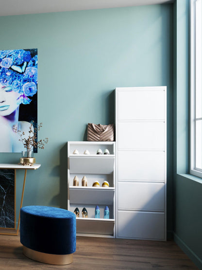 SLIM STEEL SHOE CABINET – ITALIAN DESIGN