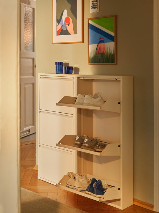 SLIM STEEL SHOE CABINET – ITALIAN DESIGN
